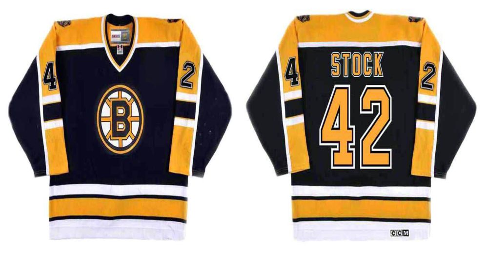 2019 Men Boston Bruins #42 Stock Black CCM NHL jerseys